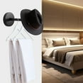 thumbnail image 3 of Single Elephant Nose Coat Hook - Matt Black, Wall-Mount, 100mm/4 Length - Pack of 4, 3 of 6