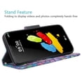 thumbnail image 6 of For TracFone/Straight Talk LG L413 Case/LG 413DL Case/Premier Pro LTE Case Pu Leather Flip Wallet Case [ID&Credit Card Slots] Phone Cases&nbsp;for LG Xpression Plus - Rainbow Flower, 6 of 6