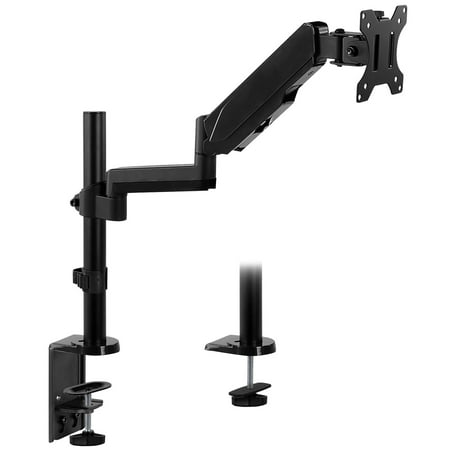 Mount-It! Single Monitor Arm Mount Height Adjustable for 17”-32” Inch Computer (Best Single Monitor Mount)