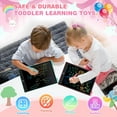 thumbnail image 4 of 2 Pack LCD Writing Tablet, 12 inch Reusable Drawing Pad for Kids, Colourful Screen Drawing Tablet Doodle Board w/ Stylus Pen, Toy for 3 4 5 6 7 8 Years, Travel Games Toys Gifts for Kids and Adults, 4 of 7
