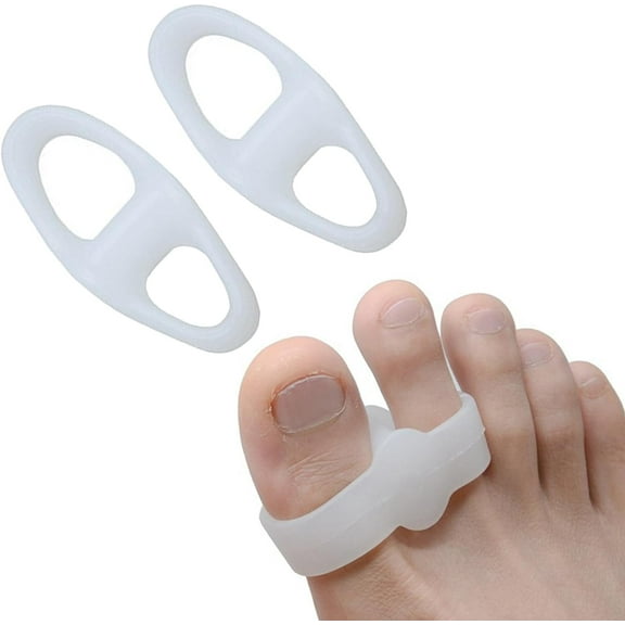 Toe Corrector - Silicone Hammer Toe Straightener | Soft Big Toe Straightener, Comfortable Orthotic Toe Separators for Overlapping Toes, Hammertoes, Correct Toes