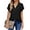 Black, variant on Blouses for Women Summer Short Sleeve Work Shirts Dressy Casual V Neck Print Tops