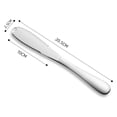 thumbnail image 5 of Cuchillo para mantequilla de 2 piezas, cuchillo para crema de acero inoxidable, utilizado para untar mermelada para el desayuno, rallador de queso multifuncional, cortar verduras y frutas, tres en uno, 5 of 5