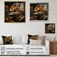 thumbnail image 4 of Designart "Yellow Black Phonographs Golden Era harmonies" Music Canvas Print, 4 of 5