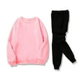 thumbnail image 2 of Akiihool Sweatpant Sets for Men Casual Winter Mens 2 Pieces Sweatsuits Set Outfit Suit for Winter Party (Pink,XXL), 2 of 5