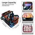 thumbnail image 3 of Crow Insulated Double Layered Lunch Bag | Large Capacity Two Compartment Meal Bag | Hand Carry Refrigerated Lunch Bags, 3 of 6