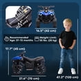 thumbnail image 3 of Qaba Kids ATV 4 Wheeler with Music and Lights for Ages 37-72 Months, Blue, 3 of 10
