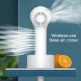 thumbnail image 4 of Ventilador de cuello colgante portátil para viajes al aire libre, Mini ventilador de aire acondicionado recargable por USB, ventilador de luz ajustable de 3 engranajes, 4 of 5