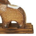thumbnail image 4 of DecMode 6"W, 9"H Wood Rustic Sculpture, Brown, 1-Piece, 4 of 7