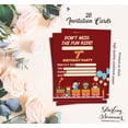 thumbnail image 5 of Darling Souvenir Red Birthday Invitation Card 28 Pcs Fill or Write In Blank Invites Printable Party Supplies 5 x 7 Inches, 5 of 5