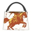 thumbnail image 1 of Fotbe Vintage Cowboy On A Bronco Horse Bolsa Térmica Portátil con Estampado, Bolsa de Entrega de Alimentos Aislada, Bolsa Reutilizable de Gran Capacidad para Comidas y Supermercado, 1 of 6