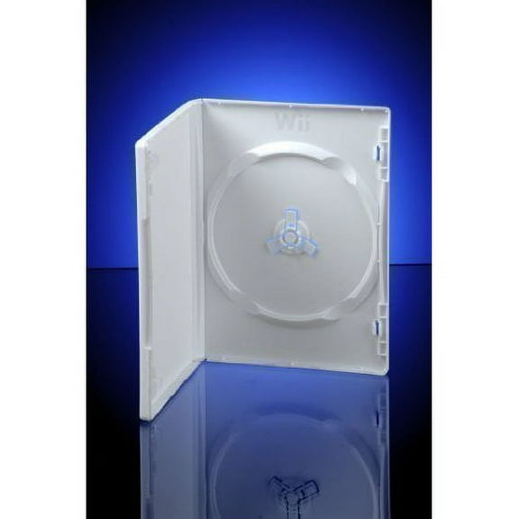 White Wii DVD Storage Cases Sleeve 10 Pack Replacement Cases For Nintendo Wii Games / Discs
