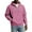 Pink, variant on Men Half Zip Pullover Hoodie Long Sleeve Cotton Blend Sweatshirt Kangaroo Pocket Drawstring Hood Casual Loose Fit Top Pink 3XL