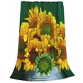 thumbnail image 2 of Pofeuu Sunflowers in Bucket Print Ultra-Soft Micro Fleece Blanket,for Bed Or Sofa,All Season Throw Blankets Flannel Blanket-50"x40", 2 of 7