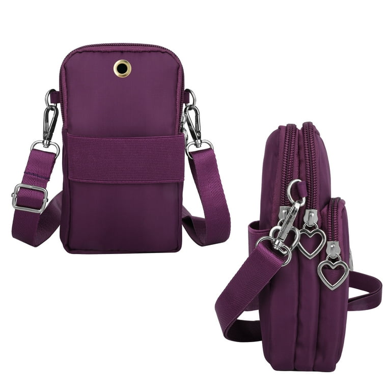 Women Touch Screen Phone Bag, EEEkit Small Crossbody Cellphone Purse with Adjustable Straps, RFID Blocking Wallet Handbag, Lightweight Leather