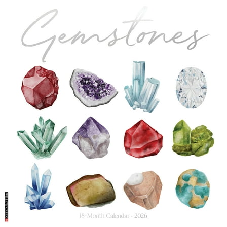 Gemstones 2026 Wall Calendar