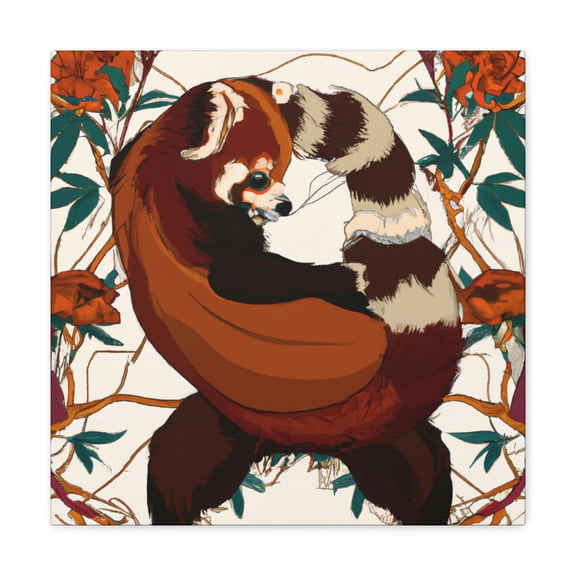 Red Panda Blissful Dream - Canvas