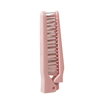 Blueek Folding Hair Brush Comb Plastic Portable Travel Hair Brush Pocket Hair Comb Double Headed Massage Hair Comb