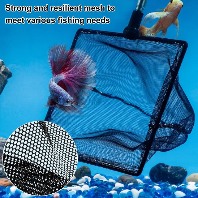 CBFFDC Filet de Pêche Sûr et Fiable en Acier Inoxydable avec Poignée Rétractable Filet de Capture de Crevettes Durable pour Maison Extérieur