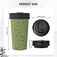 thumbnail image 3 of Gukieu Mallard Duck Print Insulated Coffee Cup, Portable Stainless Steel Vacuum Cup with Lid, Unisex, Suitable for Office, Cafe, Car, 3 of 8