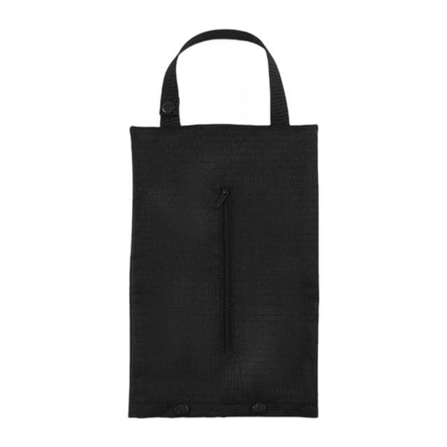 Bolsa de almacenamiento de pañuelos para acampar, soporte para papel de camping para uso doméstico y al aire libre. Negro