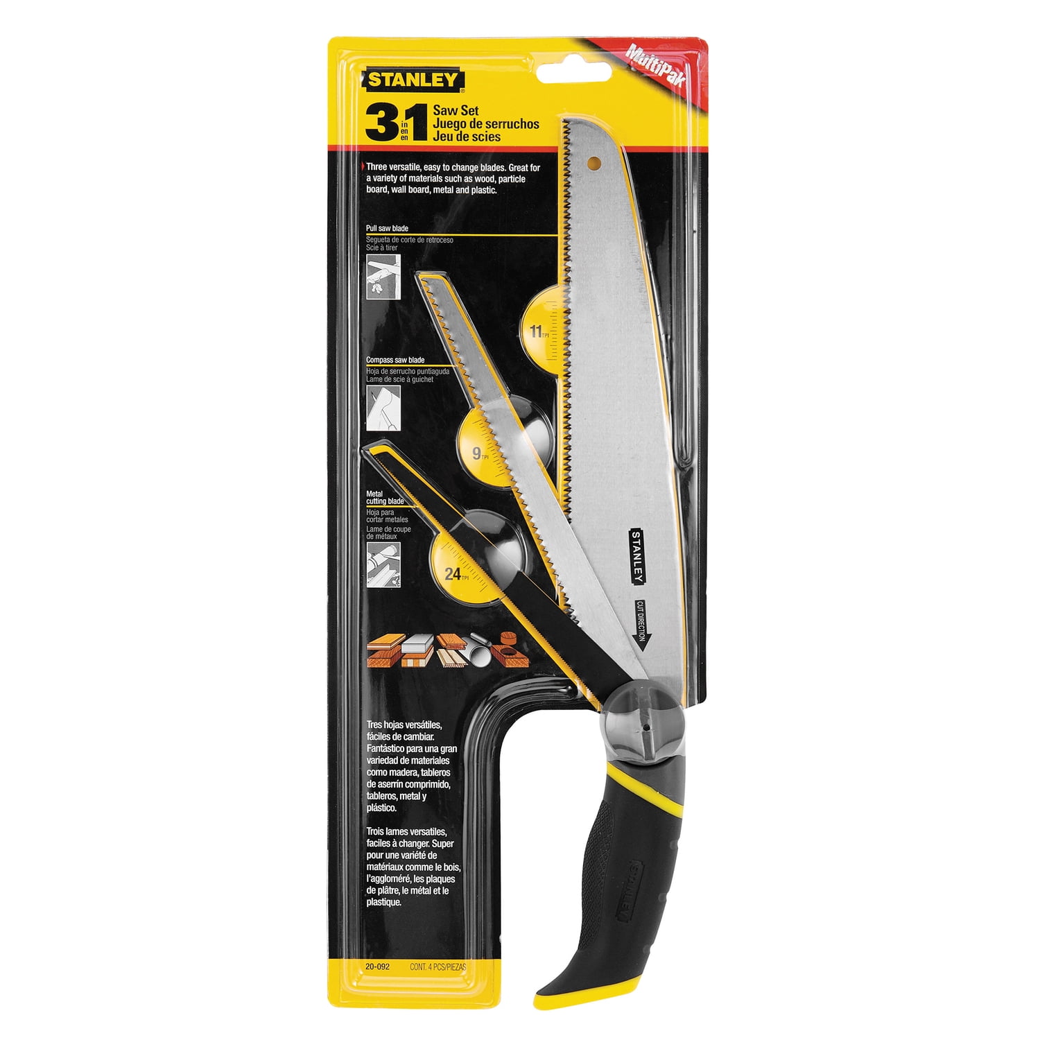 STANLEY 3-in-1 Multipurpose Saw Set