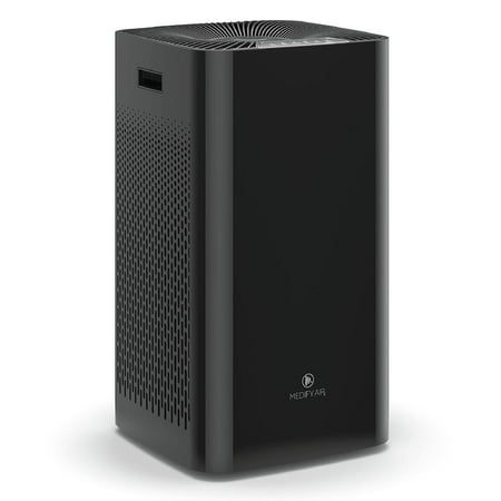 Medify Air MA-112 Air Purifier - 4 180 sq ft Coverage - Air Purifier with HEPA Filters - Extra-Large Room Air Purifier for Offices & Schools - 0–8 Hour Timers & Ozone-Free Ionizer - Black  1-Pack