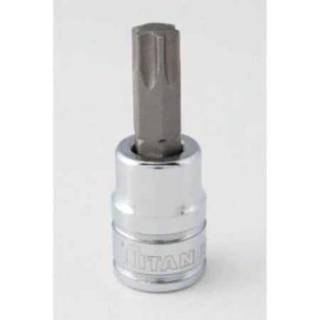 UPC: 0802090155406 | Titan 68940 Torx Bit Socket  3/8  Drive  T40  Chrome