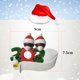 thumbnail image 3 of Kit de adornos navideños con nombre personalizado y mascarilla, Superviviente de la cuarentena 2020 Miembro negro de la familia de 2, 3 of 6