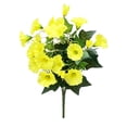 thumbnail image 2 of 1Pc Artificial Petunia Flower Bouquet,Silk Fake Morning Glory Hanging Flowers,Outdoor Flowers,Artificial Outdoor Flowers,Simulation Plants for Home Decoration Garden Wall Arrangement,Yellow,13.78", 2 of 4