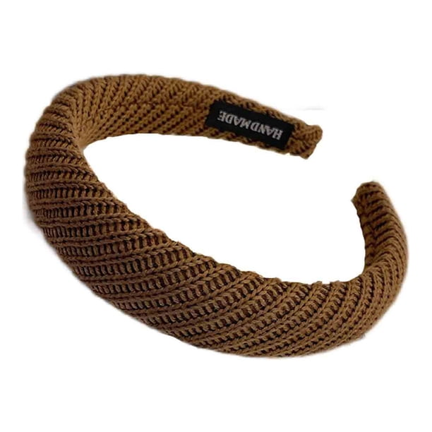 Xihbxyly Diadema de Punto con Rayas de Lana, Elegante Diadema de Lana, Cómoda y Elástica, Resistente y Duradera, Ideal para Uso Diario, Deportivo o de Ejercicio. Ideal Como Regalo para Mujer.