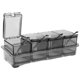 thumbnail image 5 of Juego de recipientes para especias con tapas transparentes, caja de plástico para condimentos de cocina, organizador de almacenamiento para sal, azúcar, pimienta y condimentos., 5 of 7