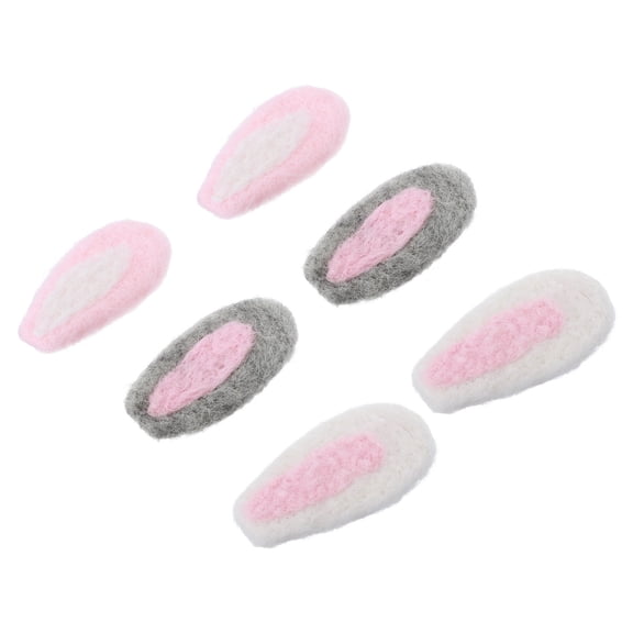 LOLIPPYY Cute Facial Hair Band Rabbit Ear Headband Assorted Color 3 Pairs