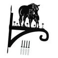 thumbnail image 1 of Montaje de montaje en la pared colgador de planta gancho decorativo silueta animal múltiple colgilla de colgilla de colgante para cabaña para caballo, 1 of 8