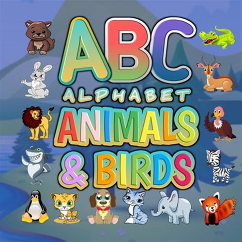 Pre-Owned ABC Alphabet Animals And Birds: Funny Basic Alphabet Animal Book for Preschool Pre K Childrens And Kids Ages 3-6 - Gift For Preschoolers 3,4,5,6 Year