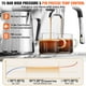thumbnail image 3 of VEVOR Cafetera espresso con molinillo, cafetera espresso semiautomática de 15 bares con varilla de vapor espumador de leche, tanque de agua extraíble y manómetro para capuchino, latte, machiato, 3 of 9