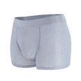 thumbnail image 5 of zeranth Men Trunks Built-in Fake Butt Hip Lifter Enhancer Shorts Briefs Padded U Convex Pouch Mid-rise Underwear Shapewear Underpants, 5 of 7