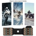 thumbnail image 6 of Uorisanigo ATV Tank Bag Motorcycle Saddle Bag Waterproof Polyester Fabric Bags with Water Pocket Heavy-Duty Brown Southwest Aztec Fuel Tank Storage Pouch for ATV/UTV/Snowmobile, 6 of 7