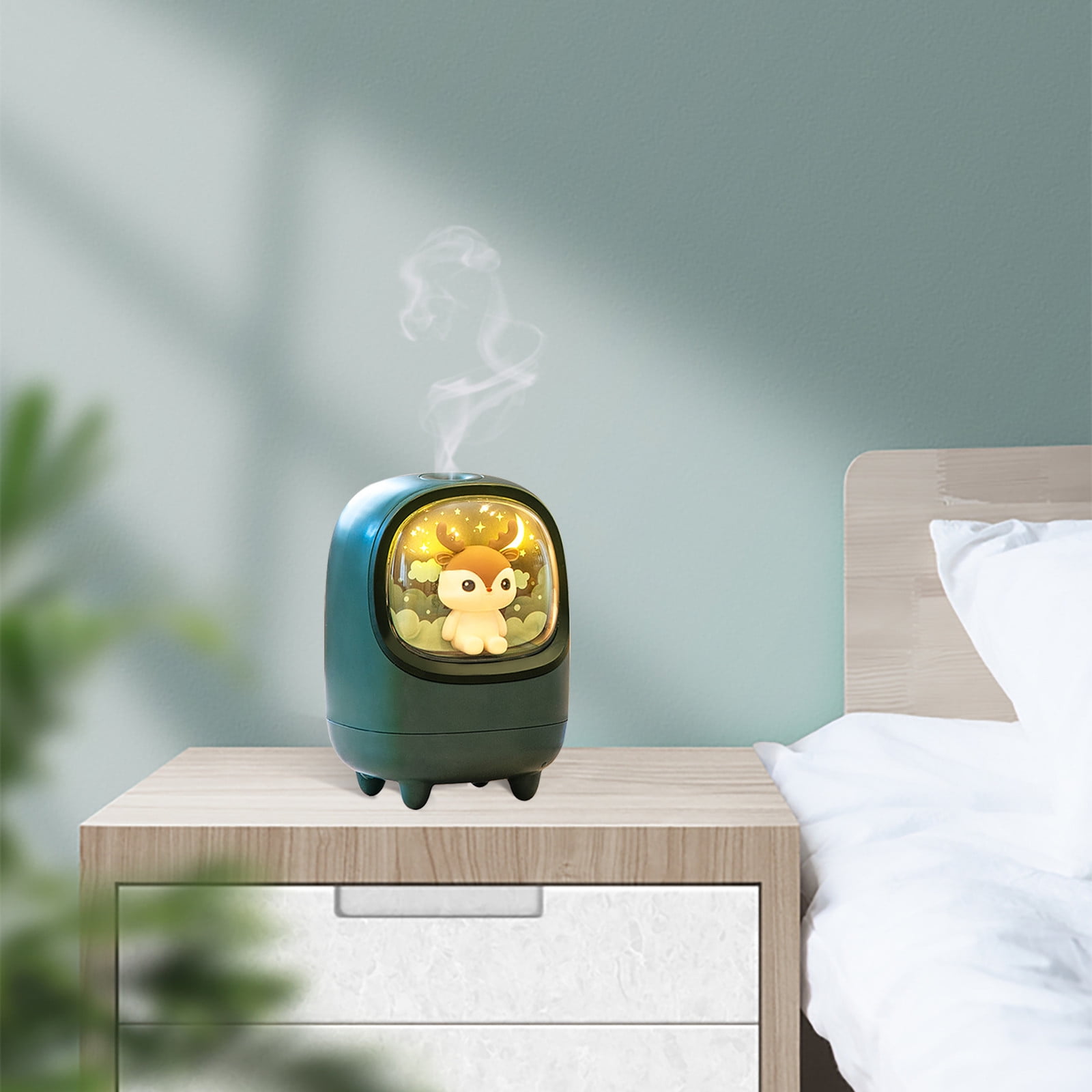 Vikakiooze 2023 Promotion on sale, Space Capsule Cute Pet Cartoon U Charging Small Home Office Desktop Humidifier In Household Products