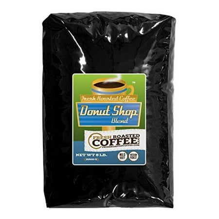 5 Lb. Bag, Donut Shop Blend Coffee, Whole Bean coffee, Fresh Roasted Coffee