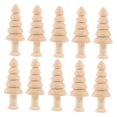 thumbnail image 5 of HONMEET 10Pcs Unfinished Wooden Tree Shapes for Crafts, Home Decor, Kids Art Projects, and Desk Decorations, 5 of 8