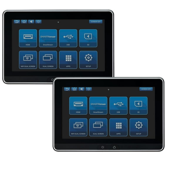 Audiovox Dual 101" Hi-Def LCD Display Touchscreen Interface Car Video Monitor