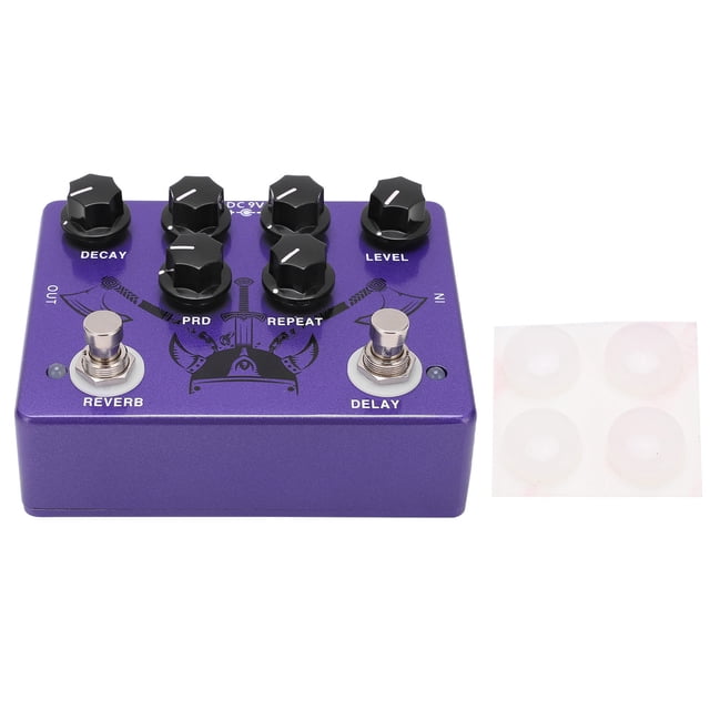 Guitar Effect Pedal, Delay CP-80 True Bypass Effects Pedals Reverb DC 9V 150mA For Performance