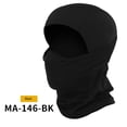 thumbnail image 2 of Sombrero de pasamontañas Transpirable Pasamontañas Escudo facial Casco de cara completa (Negro), 2 of 8