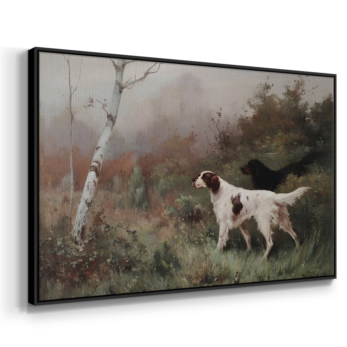 Vintage Landscape-CCLIX By Wexford Home Framed in Black Wood Gallery Wrapped Canvas 25 in. x 37 in.