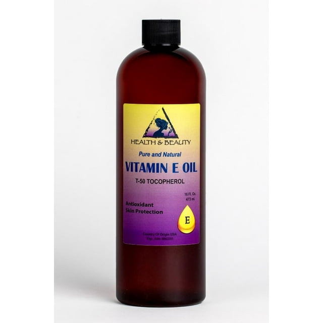 Huile de Vitamine e Tocopherol t-50 Anti-âge premium Naturelle pure 64 oz
