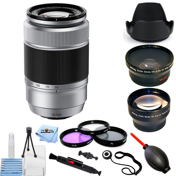 Fujifilm Xc 50 230mm F 4 5 6 7 Ois Lens Silver Pro Bundle Walmart Com Walmart Com