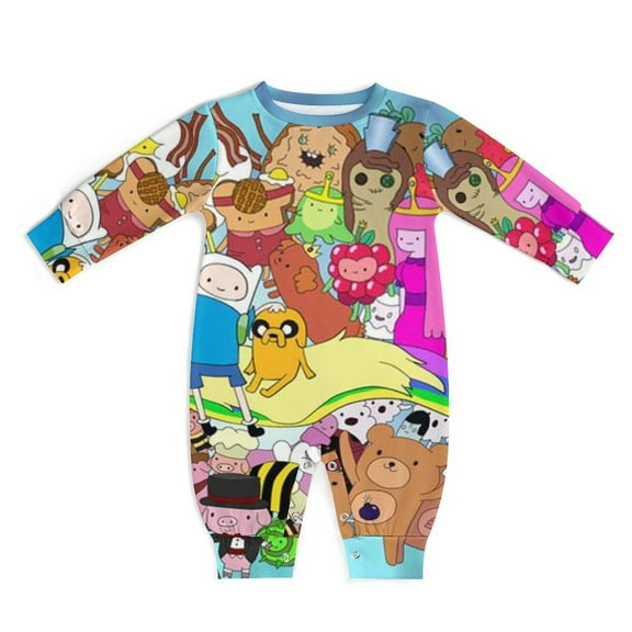 Adventure Time Unisex Baby Boy Girl Rompers Long Sleeve Infant Jumpsuits Babies' Outfits Fall Winter Clothes 0-3M