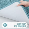 thumbnail image 2 of Evlmd Bathroom Rugs Non Slip, Large Bath Rugs for Bathroom Decor, Absorbent Shaggy Shower Mat, Machine Washable Bath Rug Runner, 20"x32", Blue, 2 of 9