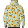 thumbnail image 7 of Sikiie White Polka Dot Sunflower A Men's Hoodie, Essentials Hoodie, Sweatshirt, Pullover Hooded Sweatshirt for Men-4X-Large, 7 of 7